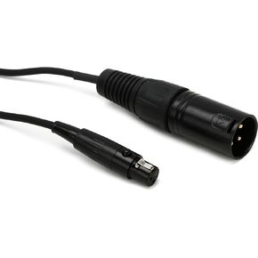 Audix CBLM25 Mini XLR Female to XLR Male Cable for Audix Micros Series Microphones, 25-foot - Black