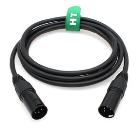 XLR 4 Pin Power Supply Cable for Godox VL150 VL200 VL300 Video Light and Controller, XLR Male to Male 5M