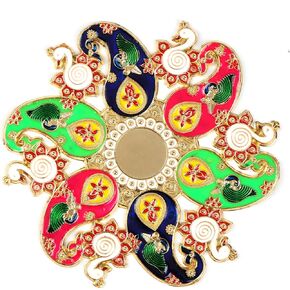 Diwali Acrylic Rangoli Stencils Handmade Rangoli Sticker Home Decor Floor Decorative Stones (Design 2) in Kuwait