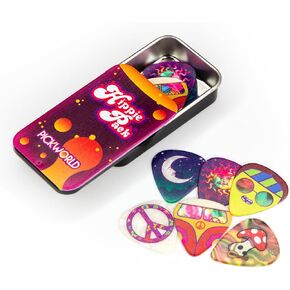 Hippie Pack Pick Tin with 12 Celluloid Guitar Picks
