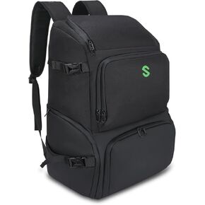SAVIOUR DJ Accessories Transport Pack - Large Gear Bag for Solo Musicians, DJ Equipment, Mic Stands, and Cables - Durable Gig Backpack
