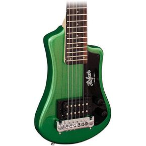 Hofner Shorty Limited Travel Electric Guitar w/ Gigbag - Metallic Dark Green
