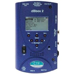 CTP Systems dBbox3 Handheld Analog and AES Audio Tester