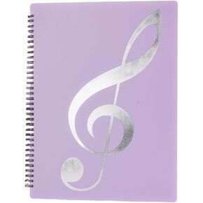 Sheet Music Folder for Sheet Music Page, Sheet Music Holder Allow Annotations, Spiral Notebook Binder Organizer Suitable for Music, Daily Record Annotations