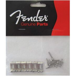 Fender American Standard 2008 Stratocaster Bridge Saddles - Steel with Nickel Finish