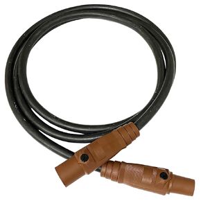 2 AWG Type SC Entertainment & Stage Lighting Cable Rated for 190 Amps, Male/Female Series 16 Camlocks Hubbell, 25 ft (Green)