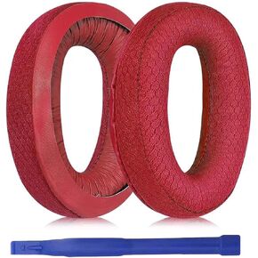 Adhiper GSP300 Ice Silk Earpads,Replacement Ear Cushion Compatible with Sennheiser GSP300/301/302/303/350/370 Headphones,Earmuffs with Cool Ice Silk,Soft Hign-Density Foam(Black)