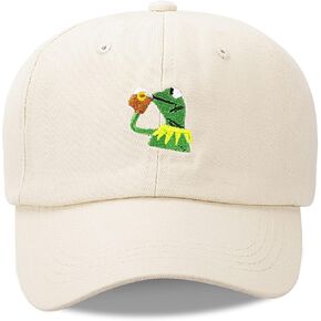 Adjustable Kermit The Frog Embroidered Baseball Cap - Unisex Classic Dad Trucker Hat
