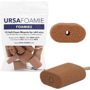 URSA Foamies: Soft Foam Mounts for Wireless Lav Mics | Lav Mic Accessories | Stick Directly to the Skin or Costume | Microphone Foam Covers - Fits Most Microphone Brands