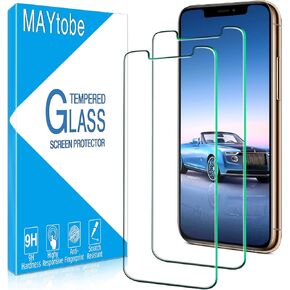 MAYtobe [2 Pack Privacy Screen Protector Designed For iPhone 11 Pro, iPhone XS, iPhone X Tempered Glass, 9H Hardness, Anti Scratch, Bubble Free, Easy to Install