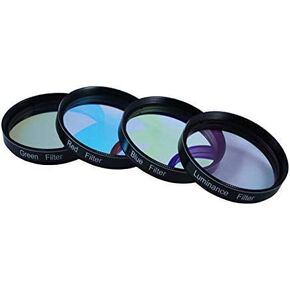 Alstar Telescope Filter 2 Inch Deluxe Telescope LRGB Filter Set | Use with Monochrome CCD Cameras, Give Stunning Astrophotographic Results, Scratch-Resistant Coating, Deep Sky and Planets in Saudi Arabia