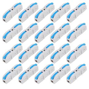 DIANN 10pcs Lever Wire Connectors 2 in 4 Out Circuit Inline Splices Electrical Wire Connector 28-12 AWG Quick Connect Splice Wire Connectors