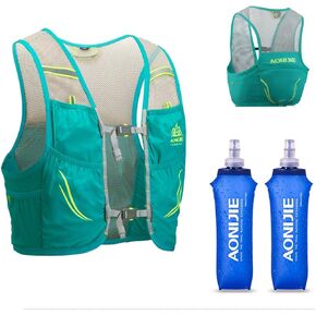 Lovtour Hydration Race Vest,2.5L Running Vest Lightweight Pack with 2 Soft Water Bottles Bladder for Marathoner Running Race Cycling Hiking Camping Biking (Black(S-M))