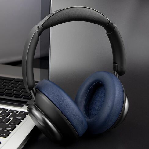 استبدال وسائد الأذن SOULWIT لسماعات Anker Soundcore Space Q45، وسائد الأذن مع جلد بروتين أكثر نعومة، وإسفنج عازل للضوضاء - أسود in Saudi Arabia