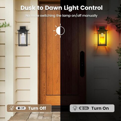 SURAIELEC Light Sensor Socket, Dusk to Dawn Sensor, E26 E27 Light Bulb Socket Adapter, Automatic Photocell Socket for Outdoor Lighting, Porch Light, Post Lamps, Non-Flickering, Black, 4 Pack in Saudi Arabia