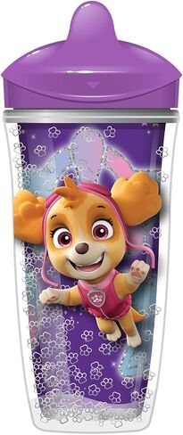 Playtex Baby Sipsters Stage 3 PAW Patrol Sippy Cups, Spill-Proof, Leak-Proof, Insulated, Glitter - Blue, 9 Oz, 1 Count in Saudi Arabia