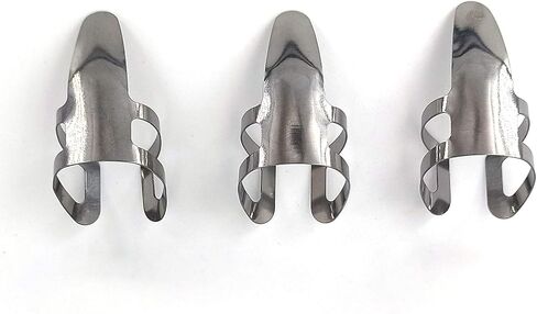 Alice 6pcs Metal Finger Picks for Guitar Banjo Dobro etc, Stainless Steel Open Design in Kuwait