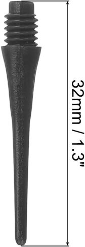 PATIKIL Plastic Dart Tips 2BA Thread, 100 Pack Soft Tip Dart Points Replacement Dart Accessories, Blue in Saudi Arabia