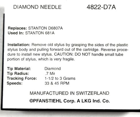 إبرة قلم الفونوغراف الدوار البديلة المتوافقة مع Stanton D680 D681 Series D6800 D6800SL D6800AL D6807A 681AL 4822-D7A in Kuwait