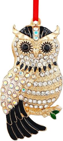 FLYAB Metal Owl Christmas Ornaments 2024 Owl Ornaments for Christmas Tree Owl Decor Christmas Ornaments Gifts for Women Girls Mom Sisters Owl Lovers in Saudi Arabia