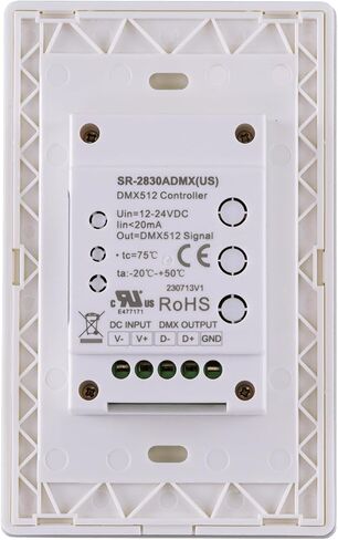 SIRS-E وحدة تحكم مثبتة على الحائط LED تعمل باللمس DMX باللون الأبيض ولون واحد (أبيض) in Saudi Arabia