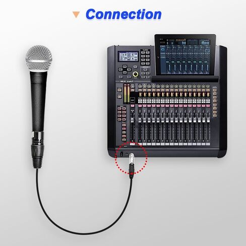 XLR to 3.5mm Male Adapter, High-Strength Zinc Alloy Shell, Balanced Transmission, Anti-Electromagnetic Interference, Latch Type Design, Compatible with TV, Speaker, Laptop in Kuwait