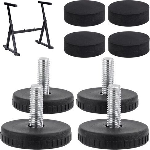 4 PCS Piano Keyboard Stand Replacement Foot Pad for Piano Keyboard Stand, Piano Stand Parts Accessories in Saudi Arabia