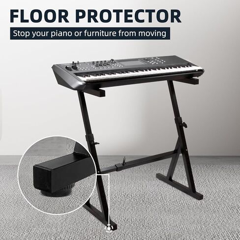 4 PCS Piano Keyboard Stand Replacement Foot Pad for Piano Keyboard Stand, Piano Stand Parts Accessories in Saudi Arabia