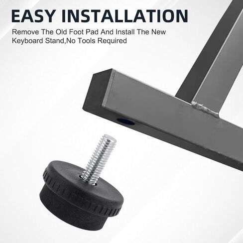 4 PCS Piano Keyboard Stand Replacement Foot Pad for Piano Keyboard Stand, Piano Stand Parts Accessories in Saudi Arabia