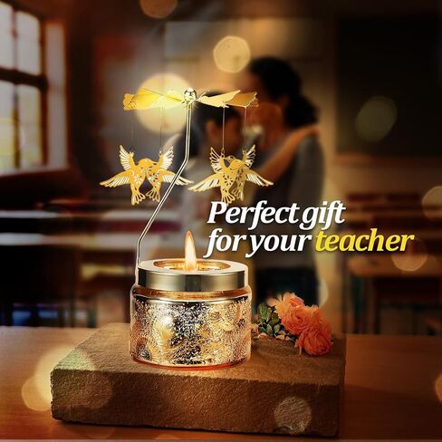 Rotatable Scented Candle gifts for mom, and sister birthday gifts, Butterfly & Hummingbird Designs, Unique Birthday Presents for Women (Butterfly, Radiant Bloom: Neroli + Bergamot Fusion) in Saudi Arabia