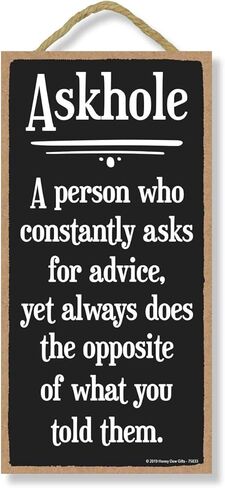 هدايا ندى العسل، أنا لست دائمًا أحمق، ديكور معلق على الحائط مضحك غير مناسب، لافتة ديكور منزلية خشبية، 5 بوصة × 10 بوصة، 75989 in Kuwait