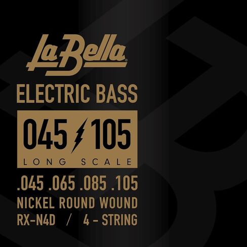 La Bella RX-N4D Long Scale Nickel Round Wound Bass String Pack of 2 in Saudi Arabia