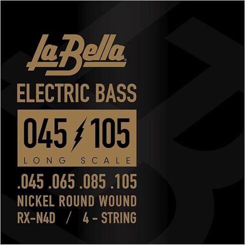 La Bella RX-N4D Long Scale Nickel Round Wound Bass String Pack of 2 in Saudi Arabia