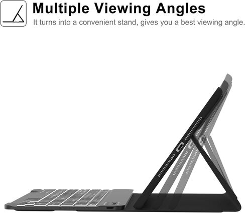 iPad 9th Gen 2021 Case with Keyboard 10.2 inch, iPad 8th Gen 2020/iPad 7th Gen 2019/iPad Air 3/iPad Pro 10.5 Keyboard Case, Detachable Wireless Bluetooth Keyboard with Pencil Holder for iPad 2021 9th in Kuwait