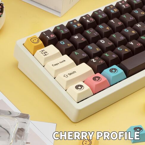 PBT Keycaps 129 Keys Arctic Keycaps Dye-Sublimation Blue White Japanese Keycaps Cherry Profile Custom Keycaps Set for Gateron Kailh Cherry MX Switch Gaming Mechanical Keyboards in Kuwait