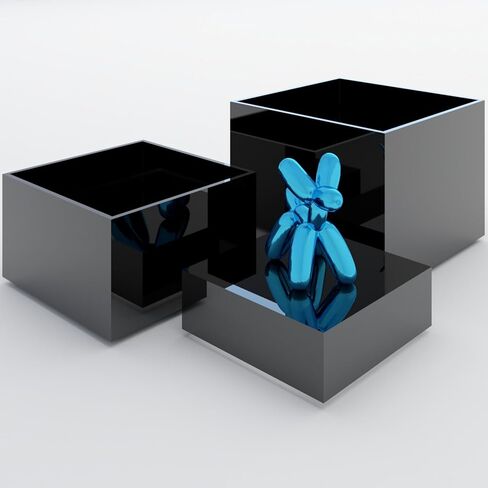 3 pc Acrylic Cube Display Box Risers 6",5",4" 5-Sided Square Riser Stands Stackable & Nesting Boxes for Collectibles Jewelry Toys or Pedestal Stand to Showcase Food Cakes Candy etc (Clear) in Saudi Arabia