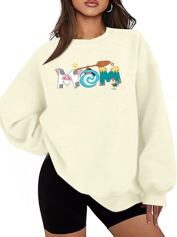 JINTING Mom and Dad Sweatshirt Mama Graphic Shirts Magic Rrincess كم طويل in Saudi Arabia