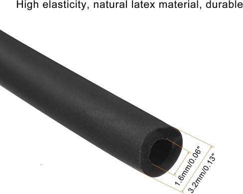 MECCANIXITY Natural Latex Rubber Tubing 1/16" ID 1/8" OD 16ft Red Highly Elastic for Sports Exercise Fitness in Saudi Arabia