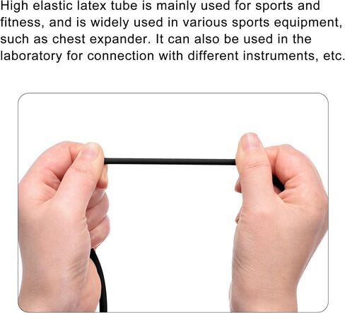 MECCANIXITY Natural Latex Rubber Tubing 1/16" ID 1/8" OD 16ft Red Highly Elastic for Sports Exercise Fitness in Saudi Arabia
