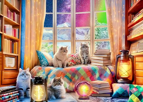 1000 Pieces Jigsaw Puzzles for Adults - Difficult Puzzles for Adults Challenging - Woodland Caravan Camping in Saudi Arabia