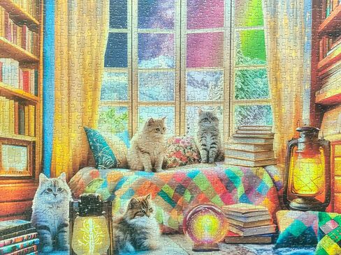 1000 Pieces Jigsaw Puzzles for Adults - Difficult Puzzles for Adults Challenging - Woodland Caravan Camping in Saudi Arabia