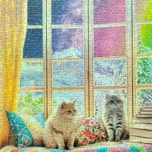 1000 Pieces Jigsaw Puzzles for Adults - Difficult Puzzles for Adults Challenging - Woodland Caravan Camping in Saudi Arabia