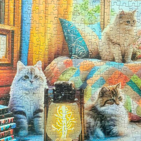 1000 Pieces Jigsaw Puzzles for Adults - Difficult Puzzles for Adults Challenging - Woodland Caravan Camping in Saudi Arabia
