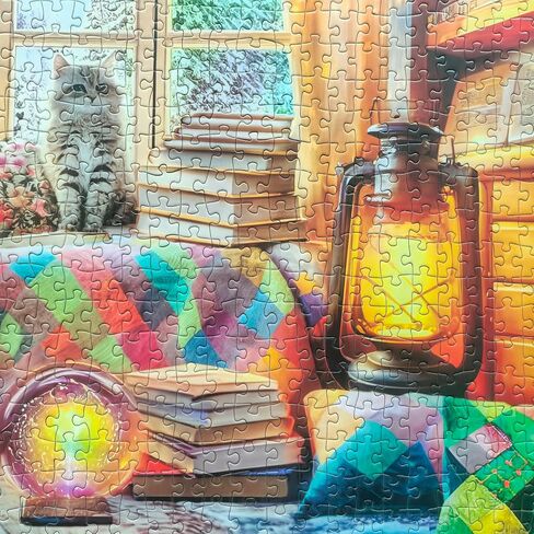 1000 Pieces Jigsaw Puzzles for Adults - Difficult Puzzles for Adults Challenging - Woodland Caravan Camping in Saudi Arabia