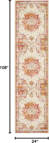 Mohawk Home Empearal Red Ornamental (2' X 9') Runner Rug in Saudi Arabia