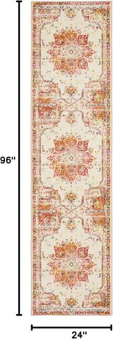 Mohawk Home Empearal Red Ornamental (2' X 9') Runner Rug in Saudi Arabia