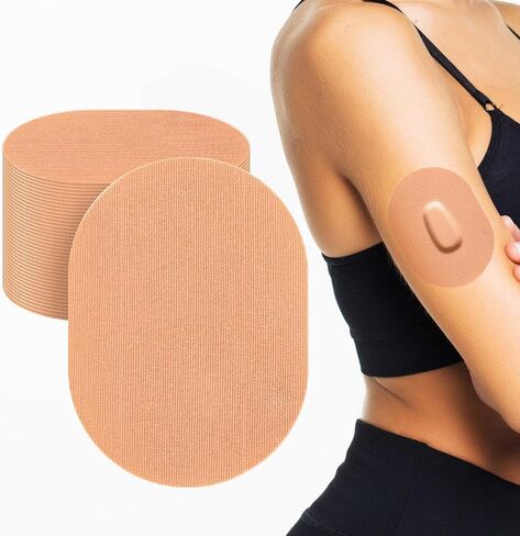 20 PCS Dexcom G6 Adhesive Patches - Waterproof Patches for Dexcom G6, Pre-Cut Back Paper Strong Stick with No Glue in The Center (Skin) in Saudi Arabia