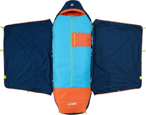 ust Monarch Sleeping Bag with Temp Control, Heavy Duty Construction, Pillow Option and Carry case for Camping, Hiking, Backpacking and Outdoors in Saudi Arabia