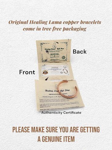 Healing Lama™ Hand Forged 100% Copper Bracelet. Made with Solid and High Gauge Pure Copper. in Kuwait