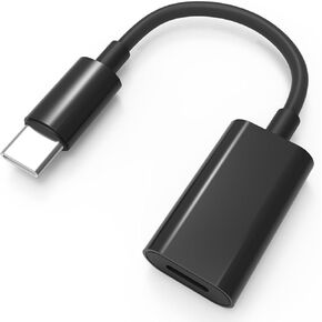 USB C Male to Lightning Female Adapter 2-PACK, USB C to Lightning Headphone Converter for Audio Compatible with iPhone 15 Series, iPad Pro, MacBook Pro and Others, also Support Charge and Data.